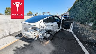 ROAD RAGER ATTACKS SELF DRIVING TESLA | TESLACAM STORIES 301