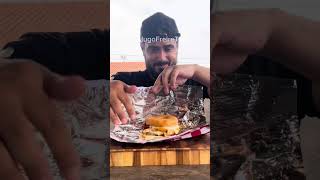 Provando uma HAMBÚRGUER com DONUTS!