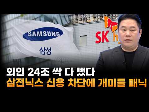 외인 24조 싹 다 뺐다…삼성전자·하이닉스, 신용대출 차단에 개미들 '<strong>집단</strong> 패닉' (변영인 기업공시연구소 대표)