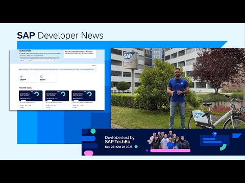 Devtoberfest, UI5 Actions Guide, HANA Con Recordings & Import BPMN to SAP Build | SAP Developer News