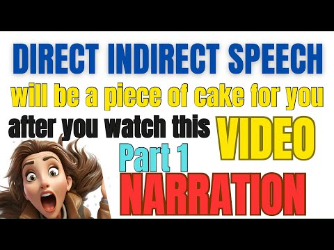 English Grammar - Change from Direct to Indirect Speech | Narration  Part 1 - IGCSE, SSC, ICSE, CBSE