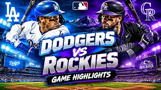 DODGERS vs ROCKIES | ¡PARTIDAZO ÉPICO! TODOS LOS MEJORES MOMENTOS
