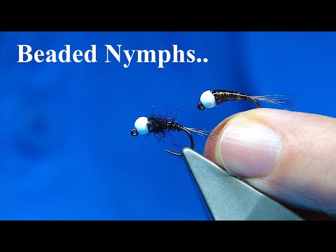 Starting to Fill a Box of Beaded Nymphs by Davie McPhail