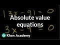Understanding Absolute Value Equations