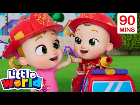 Pompier et camion de pompiers en LSF 🚒 | Comptine éducative avec langage des signes