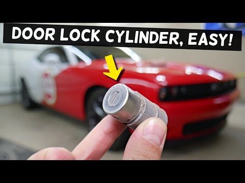 HOW REPLACE REMOVE DOOR LOCK CYLINDER ON DODGE CHALLENGER CHARGER