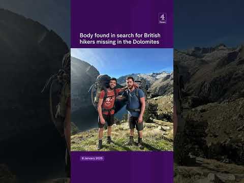 Body found in search for British hikers missing in the Dolomites