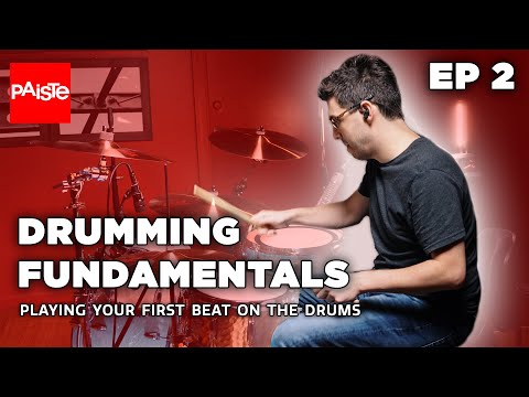 PAISTE CYMBALS - Playing Your First Beat On The Drums - Drumming Fundamentals with Dimitri Fantini