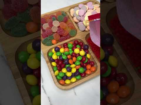 Color Full Candy Platters || Filling Platters ASMR || Oddly Satisfying