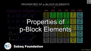 Properties of p-Block Elements