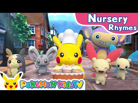 The Muffin Man | Nursery Rhyme | Kids Song | Pokémon Kids TV​