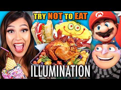 Try Not To Eat - Illumination Movies! (Despicable Me 4, Migration, Super Mario Bros)