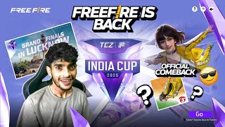 FINNALY FREE FIRE OFFICIALLY BACK 🇮🇳