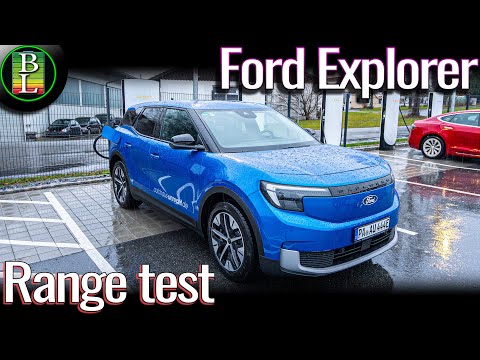 Ford Explorer Extended range RWD (77kWh) - 130 km/h (81mph) range test