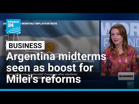 YouTube video thumbnail: Argentina Midterm Elections Seen as Confidence Vote for Milei's Economic Reforms