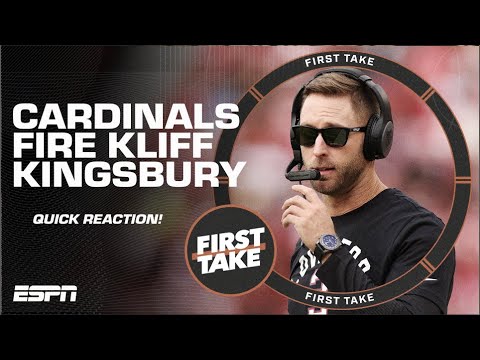Cardinals FIRE head coach Kliff Kingsbury  | First Take video clip