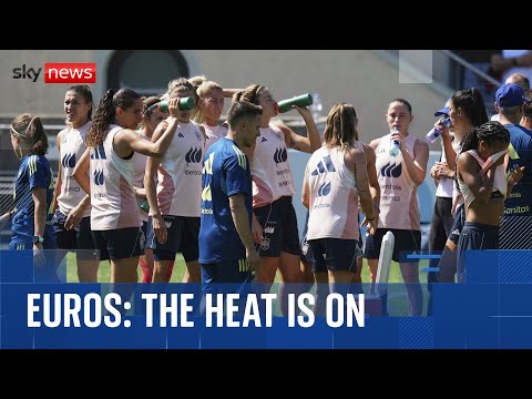 Players swelter in sizzling Switzerland ahead of Women's Euro 2025