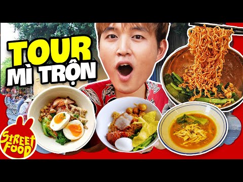 100k Đi Đâu Ăn Mì Trộn Trứng Lòng Đào Béo Ngậy? | FOOD TOUR MÌ TRỘN