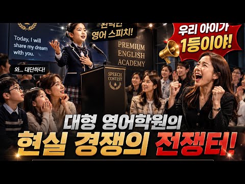 유아들  대형 영어 학원에가면  영어단어 및 스피치를 더 잘 하는 비밀