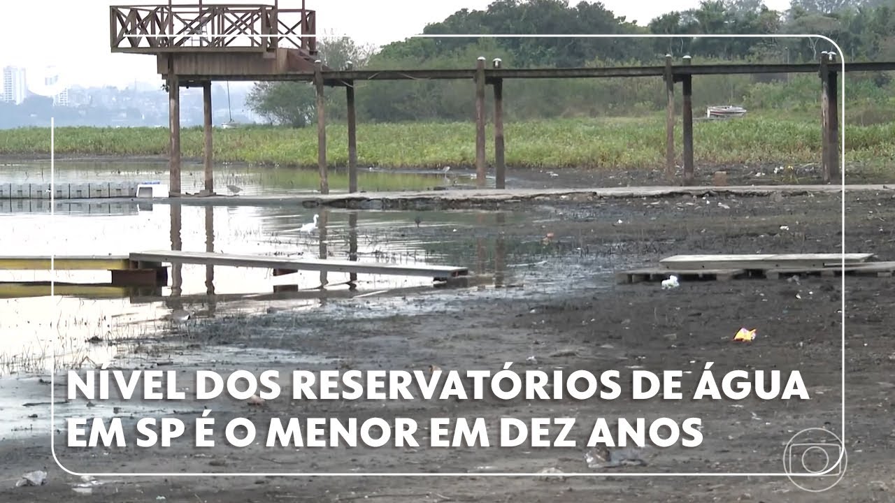 Nível dos reservatórios de água da Grande São Paulo é o menor em dez anos