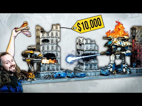 I made a $10,000 Warhammer Diorama with WARLORD & REAVER TITANS