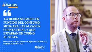 Humberto Verdejo y propuesta del Gobierno por cuentas de la luz: “Mitigará las alzas"