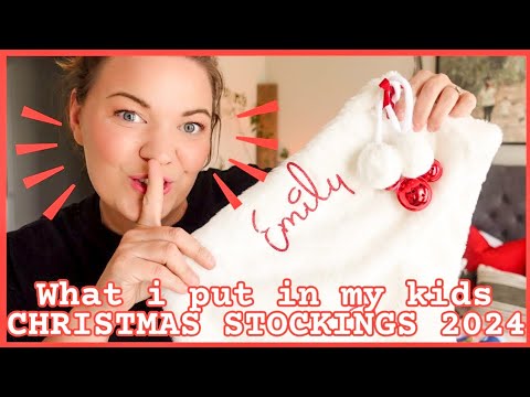 WHAT'S IN MY KIDS CHRISTMAS STOCKINGS 2024 | Last minute stocking stuffer ideas | Aussie family of 6