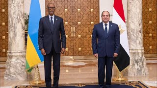 VIDEO, PEREZIDA KAGAME MU MISIRI HAMWE NA PEREZIDA FATTAH
