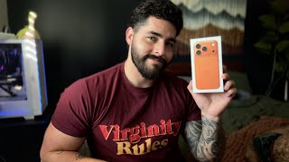 ASMR iPhone 17 Pro Unboxing and Set Up 🧡 Cosmic Orange 🧡 Male ASMR