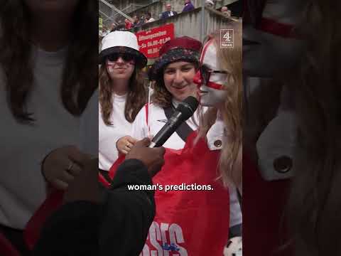 England fans arrive at stadium ahead of Euros final