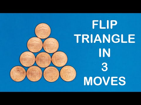 Flip the triangle upside down with only 3 moves #shorts