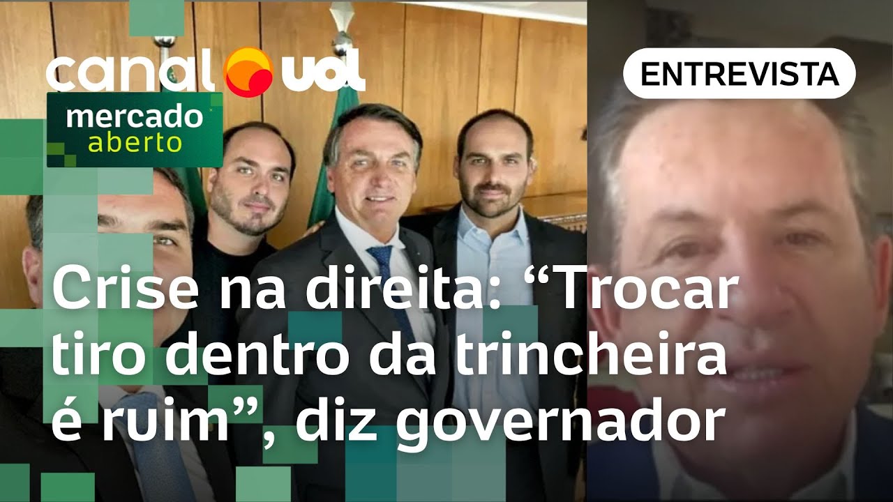 Governador que criticou Eduardo pede união da direita Trocar tiro dentro da trincheira é ruim TV Online Governador que criticou Eduardo pede união da direita Trocar tiro dentro da trincheira é ruim