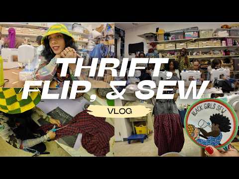 I Flipped My Old Jeans into a Skirt || Thrift Flip & Sew Workshop