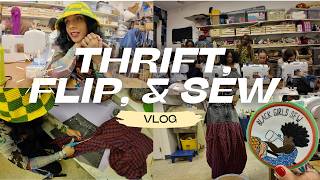 I Flipped My Old Jeans into a Skirt || Thrift Flip & Sew Workshop