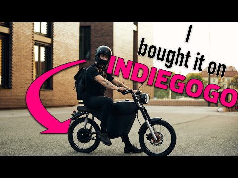 I just bought this 50 MPH electric motorcycle on Indiegogo!