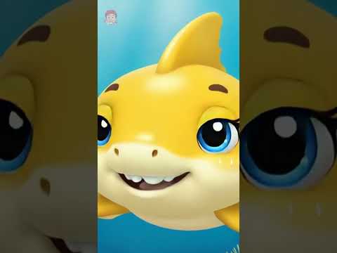 Five Little Sharks Swimming #nurseryrhymes #kidsmusic #shorts #youtubevideos #viralshorts #cartoon
