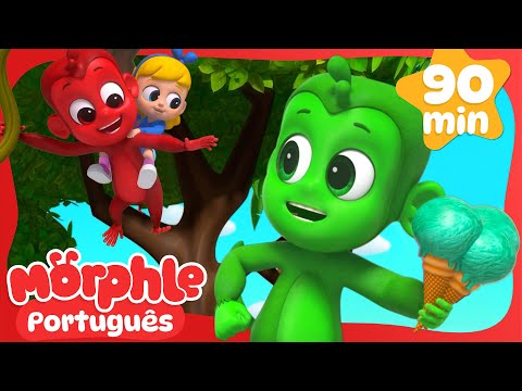 Morphle vs Orphle: Corrida do Sorvete! | Maratona do Morphle Brasil | Desenhos Animados em Português