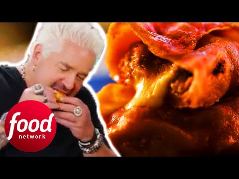 Guy Bites Into Cheese Burger Dumplings That DRIP With Melted Cheese | Guy's Ranch Kitchen