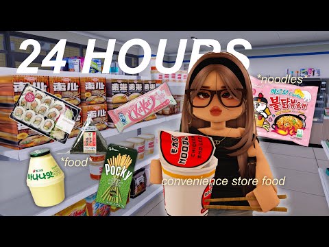eating ONLY korean convenience store foods for 24 HOURS