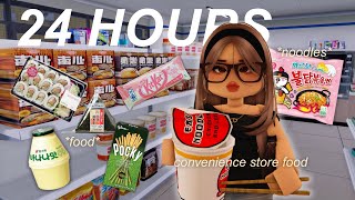 eating ONLY korean convenience store foods for 24 HOURS