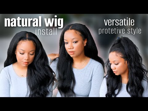 Most Versatile Wig for My Natural 4B/4C Girls | Quick & Easy V-Part Wig Install | Alipearl Hair