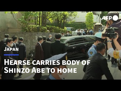 Hearse carries body of Japan's Shinzo Abe back to Tokyo home | AFP
