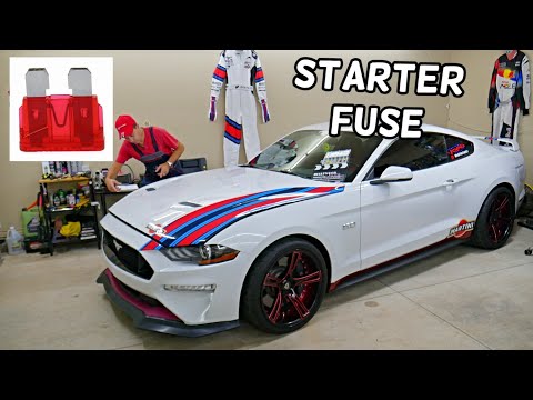 FORD MUSTANG ENGINE STARTER FUSE LOCATION REPLACEMENT 2015 2016 2017 2018 2019 2020 2021 2022 2023