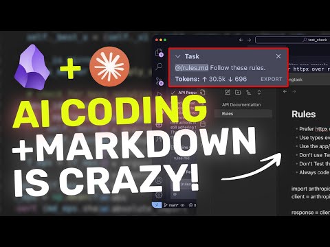 Cline & Aider + Obsidian : AI CODING with MARKDOWN is AMAZING! (Rules & Long Prompts!)