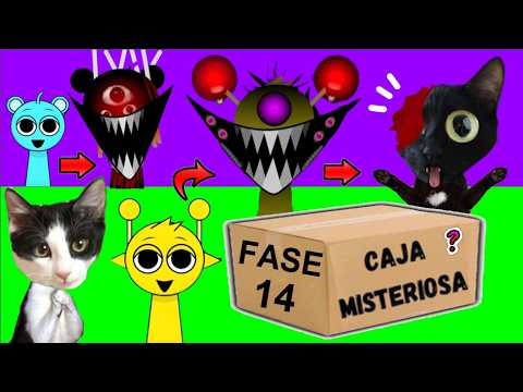 CAJA MISTERIOSA DE INCREDIBOX SPRUNKI FASE 14 PERO EL JUEGO ES EN LA VIDA REAL VS GATOS YOUTUBERS