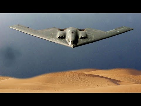 US B-2 Spirit Bomber Takes Takeoff Shot at Whiteman Air Force Base