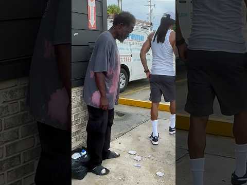 Man Picks Up Hundreds But Has A Change Of Heart #judakell #shorts #trending #foryou #helpingothers