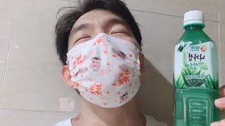 봉쇄21일째... 알로에음료수 한목음의 기적이 찾아왔습니다..