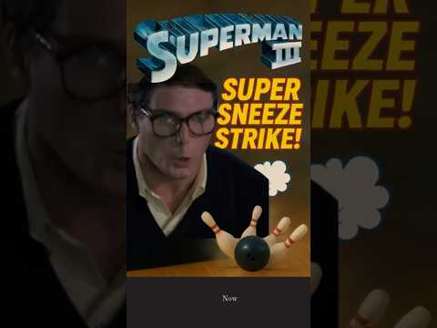 Clark Kent’s SUPER Sneeze 💨🎳 You Won’t Believe What Happens Next!? #superman #supermaniii