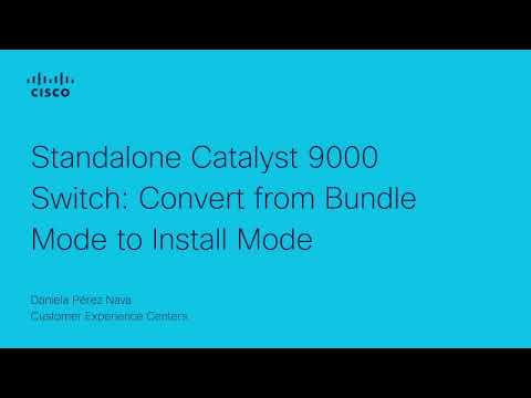 Standalone Catalyst 9000 Switch: Convert from Bundle Mode to Install Mode